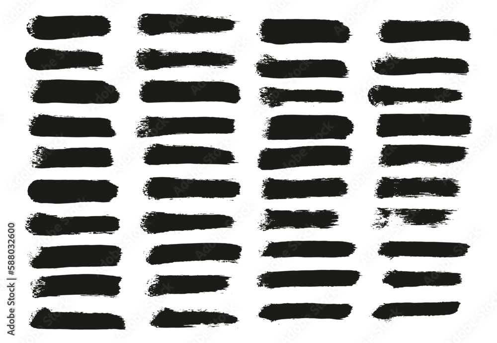 Round Sponge Thin Artist Brush Straight Lines High Detail Abstract Vector Background Set Round Sponge Thin Artist Brush Straight Lines High Detail Abstract Vector Background Set