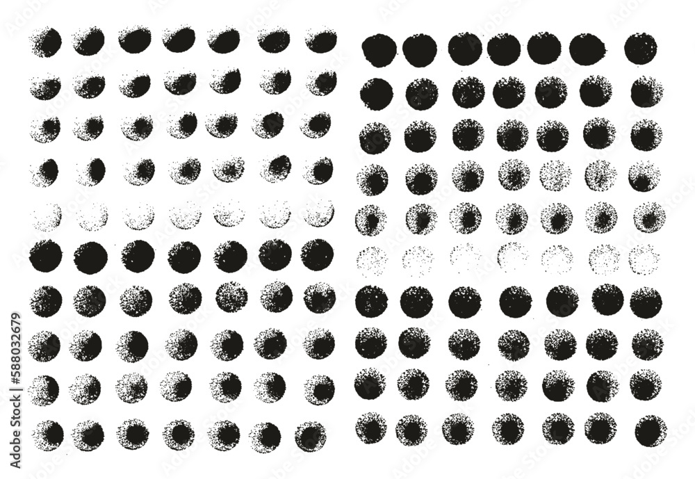 Round Sponge Thin Artist Brush Straight Lines High Detail Abstract Vector Background Set Round Sponge Thin Artist Brush Straight Lines High Detail Abstract Vector Background Set