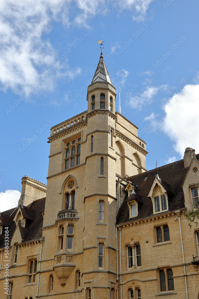 Front Quad building of the Balliol College at the Oxford University