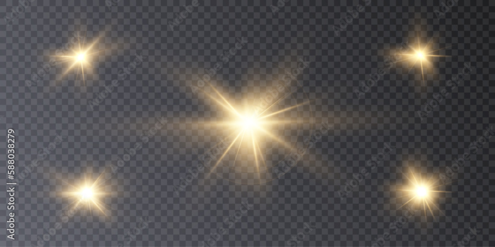 Glowing light explodes, light flash golden color. Beam of the shining sun. Special glare light effect. Bright flash.
Glowing light explodes, light flash golden color. Beam of the shining sun. Special glare light effect. Bright flash.