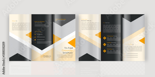Real Estate Business Tri-Fold Brochure Booklet Template
