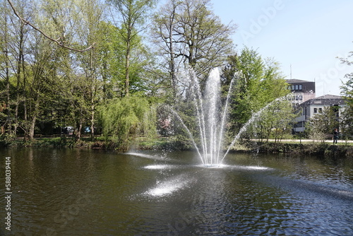 Springbrunnen im Dreieichpark in Offenbach