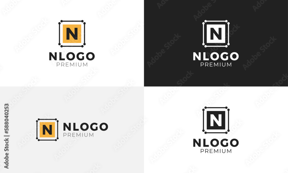Letter N Logo Template