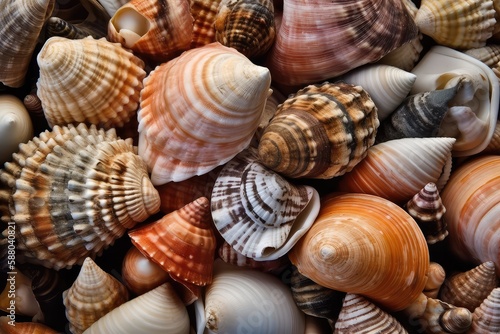 Beautiful seashells for background