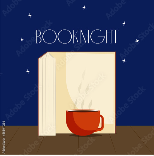 Wallpaper Mural Book night. Card for Workd book day Torontodigital.ca