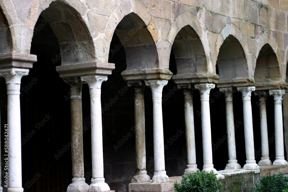 View of the cloister of the Cathedral - Frejus - Var - France