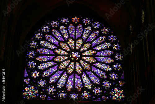 Rose window - St Denis Basilic - Saint-Denis - France