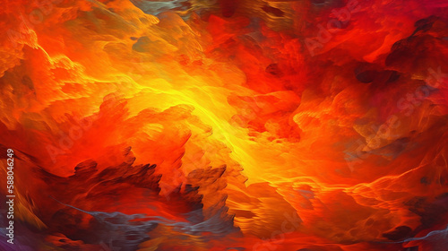 fire in the sky abstract background