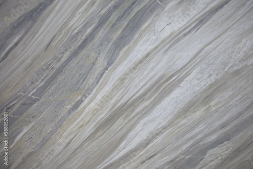 Grey and beige greek natural marble slab texture Ajax Blue Premium with diagonal vein