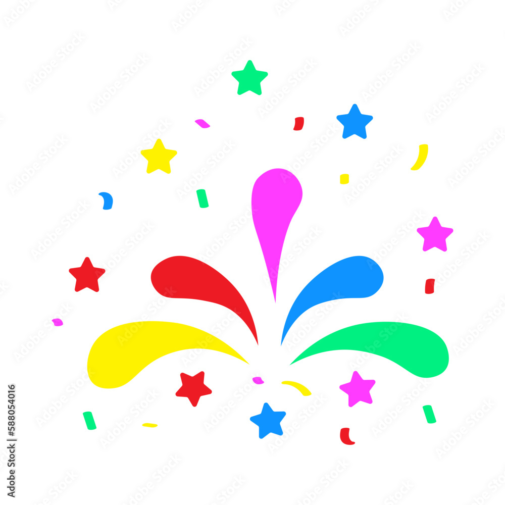Colorful Confetti Party Ornament 