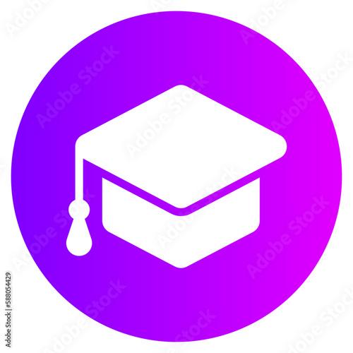 mortarboard gradient icon