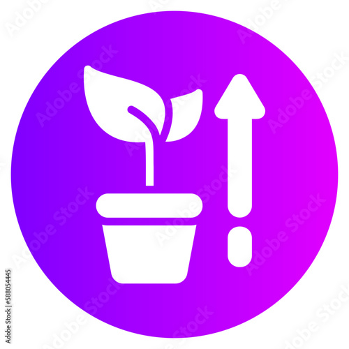 growth gradient icon