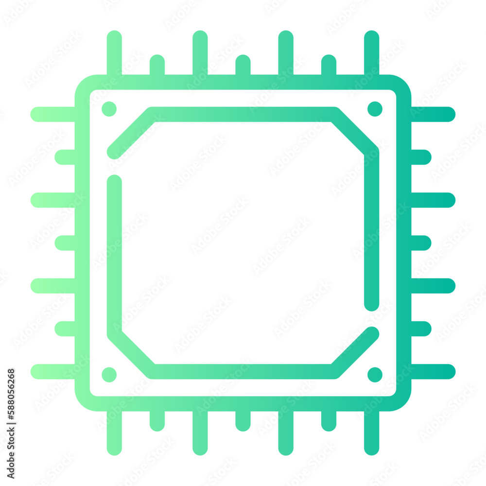 chip gradient icon chip gradient icon