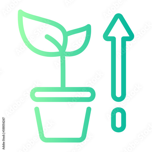 growth gradient icon