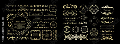 Fashionable frame. Design template. A set of gorgeous foreheads.