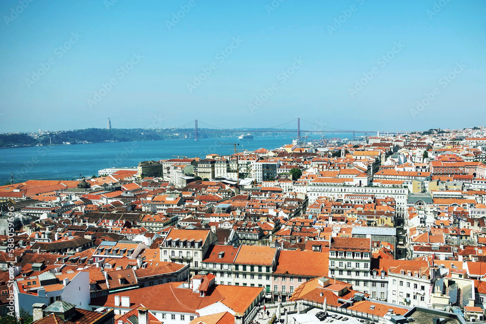 Red roofs of Lisbon