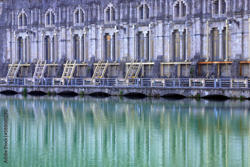 CENTRALE ELETTRICA OF TREZZO SULL'ADDA IN ITALY, POWER PLANT OF TREZZO SULL'ADDA IN ITALY 