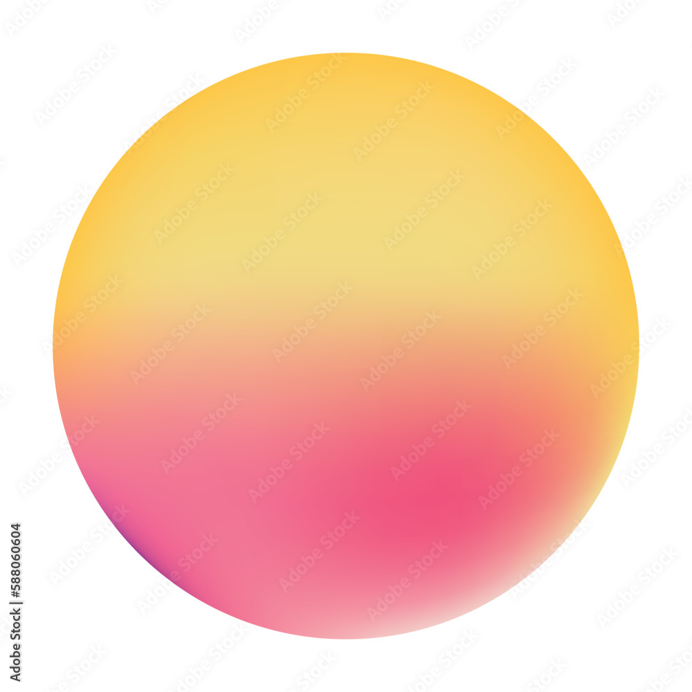 Abstract vector circle shape. Dynamic colorful irregular banner isolated on white background. Modern round figure. 