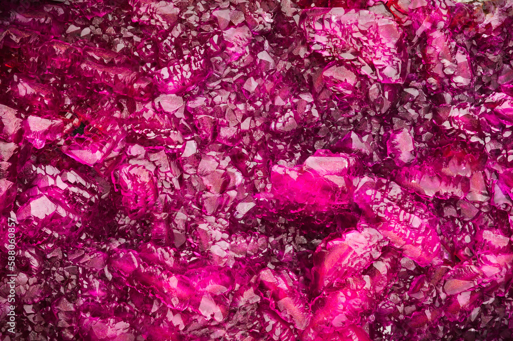 Pink cobalt-bearing dolomite. macro detail texture background. close-up raw rough unpolished semi-precious gemstone Pink cobalt-bearing dolomite. macro detail texture background. close-up raw rough unpolished semi-precious gemstone