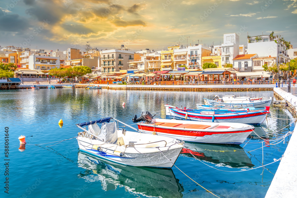 Fototapeta premium Agios Nikolaos, Kreta, Griechenland 