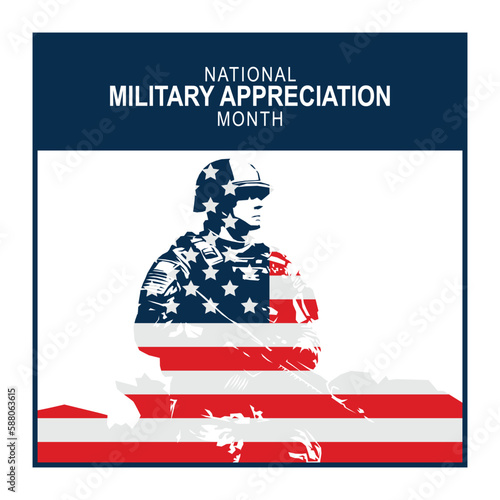 Military Appreciation Month background.