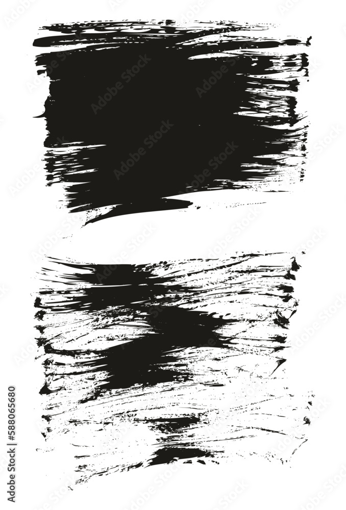 Fototapeta premium Flat Fan Brush Thin Long Background High Detail Abstract Vector Background Set 