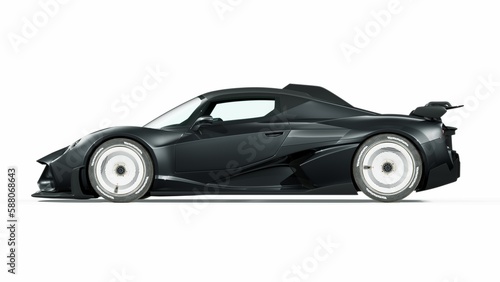 3D rendering of a generic concept car © Andrus Ciprian