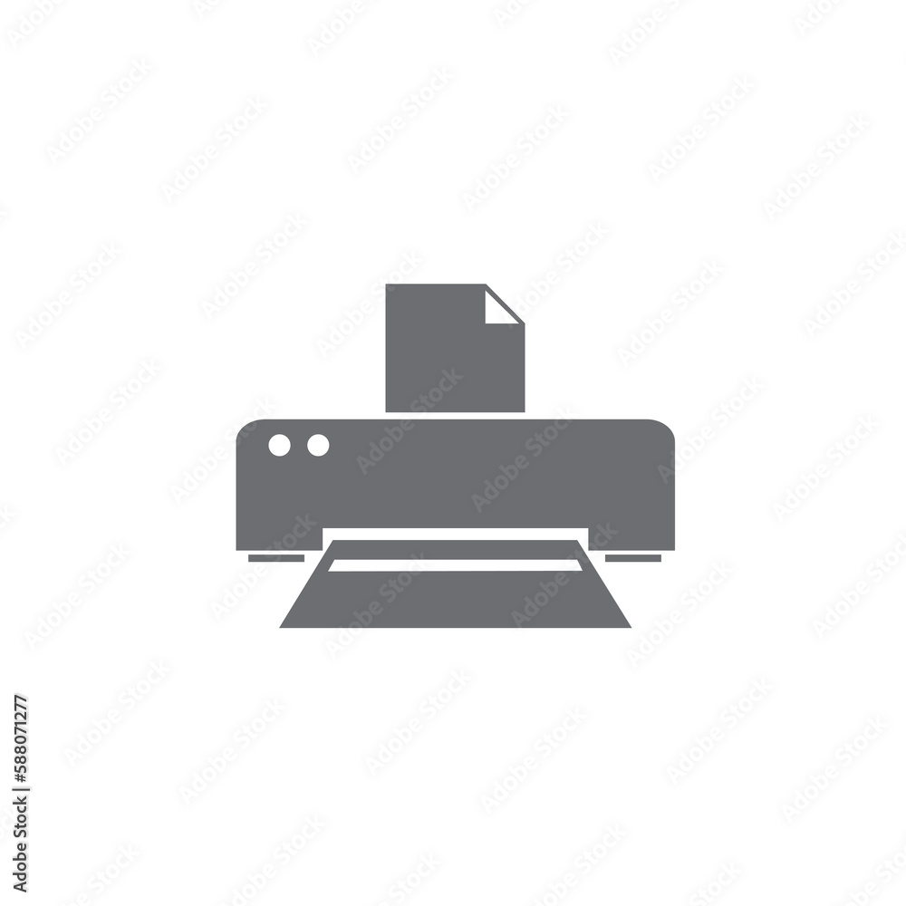printer icon simple abstract design electronics vector illustration printer icon simple abstract design electronics vector illustration