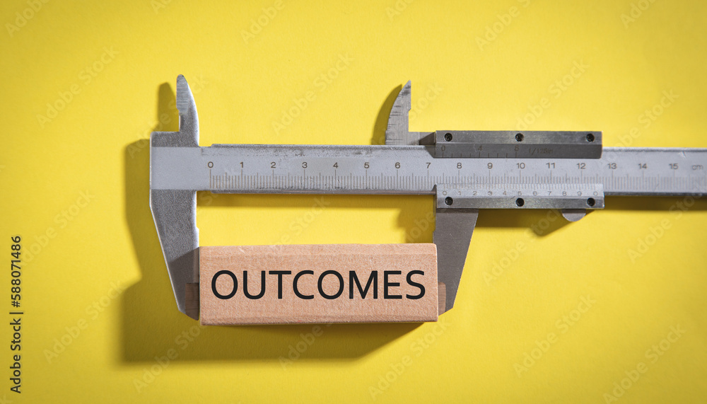 Measuring Outcomes word. Business concept