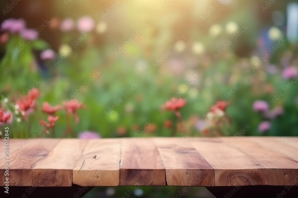 Copy Space or Product Display on Empty Wooden Table with Soft Blurred Background Copy Space or Product Display on Empty Wooden Table with Soft Blurred Background