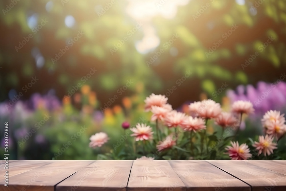 Copy Space or Product Display on Empty Wooden Table with Soft Blurred Background Copy Space or Product Display on Empty Wooden Table with Soft Blurred Background