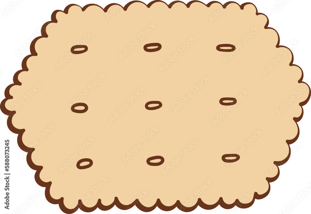 Cute cookie biscuit cheese cracker hexagon clip art illustration
Cute cookie biscuit cheese cracker hexagon clip art illustration
