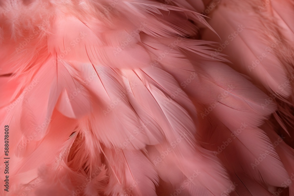 pink flamingo feathers background Generative AI pink flamingo feathers background Generative AI