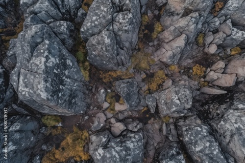 view of rocks, close up of rock Generative AI