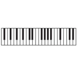 white piano keyboard vector graphic resource chord