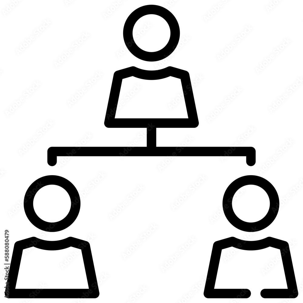 user chart employee account icon simple line user chart employee account icon simple line
