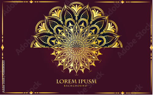 Luxury floral pattern mandala art, abstract mandala vector for meditation poster, yoga poster, banner, wedding card, invitation card, henna, tattoo, covert page design element, vector art illustration