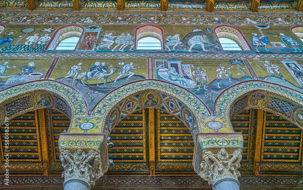 Obraz premium Sicily, the Holy art of Monreale