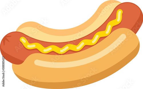 vector hotdog fast food