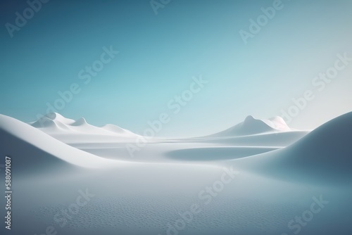 White sand minimalist scenery. Calm and minimal mood portrait. Generative AI. © SaraY Studio 