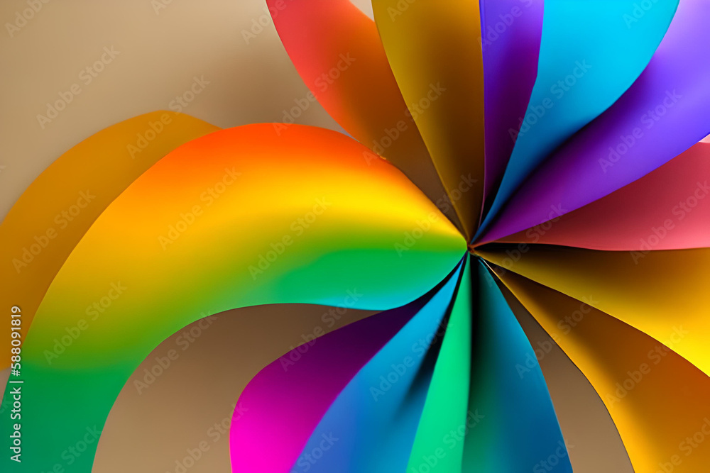 Beautiful gradient colorful paper background and backdrop in vibrant colors, design material and element. Generative AI technology. Beautiful gradient colorful paper background and backdrop in vibrant colors, design material and element. Generative AI technology.