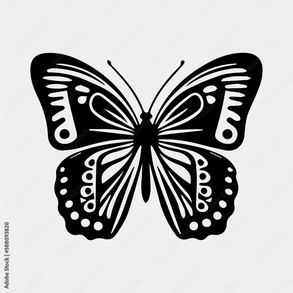Big butterfly symbol icon. Simple illustration of big butterfly vector icon for web Big butterfly symbol icon. Simple illustration of big butterfly vector icon for web