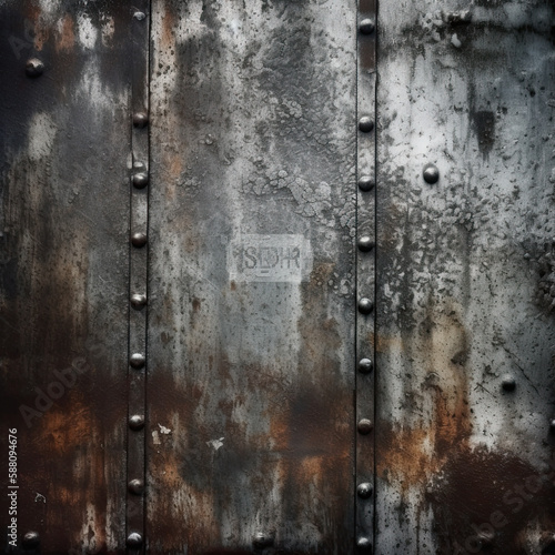 metal background, rusty surface, grunge, AI generated