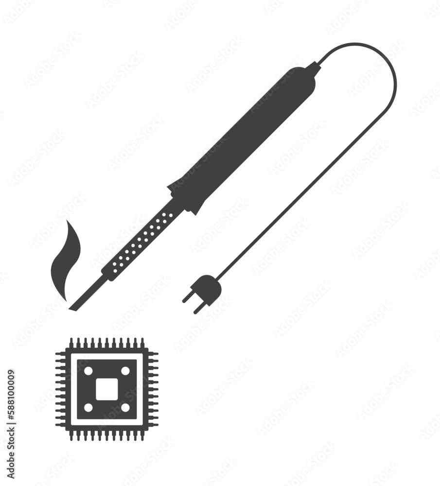 iron soldering with chip iron soldering with chip