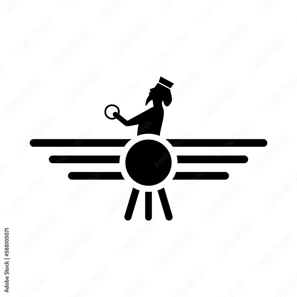 aravahar symbol, faravahar icon. Element of religion symbol illustration. Signs and symbols icon can be used for web, logo, mobile app, UI, UX aravahar symbol, faravahar icon. Element of religion symbol illustration. Signs and symbols icon can be used for web, logo, mobile app, UI, UX