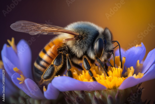 Bee on a flower © vin