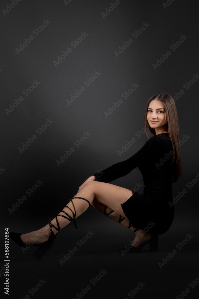 Beauty Portrait Of Sexy Brunette Lady Beauty Portrait Of Sexy Brunette Lady