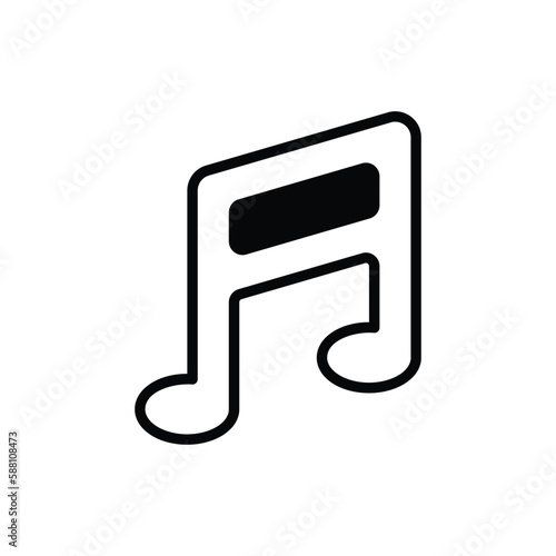 Music icon vector stock.