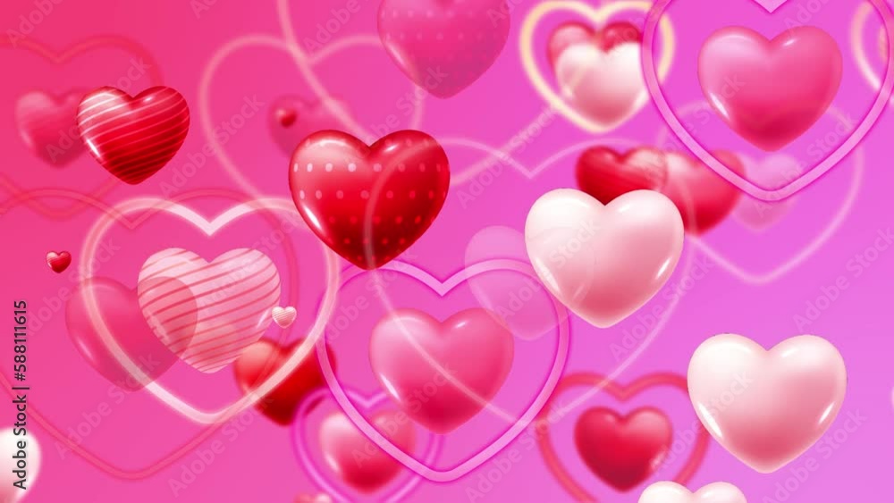 Love heart animation Background video Love heart animation Background video