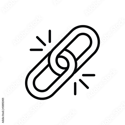 Link icon vector stock.